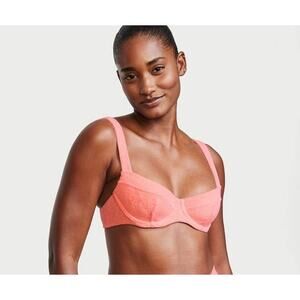 Victoria's Secret Pink Terry Cloth Underwire Bikini Top - 34DDD